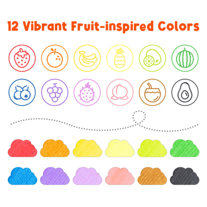 Ohuhu Washable Stamper Kids Dual Tips Water-based Markers | Ohuhu Top Pick