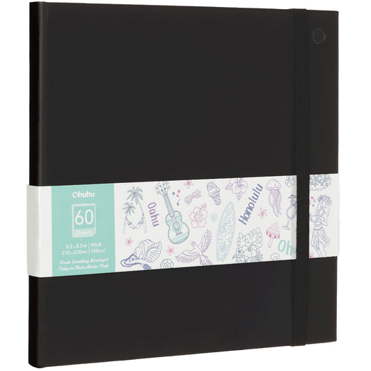 Ohuhu Bleedproof Double-Sided Marker Pad with PU Cover | Ohuhu Value
