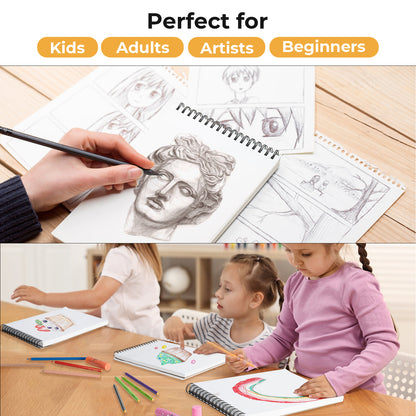 Ohuhu Tear Resistant Bamboo Fiber Drawing Sketchbook | Ohuhu Smart Buy