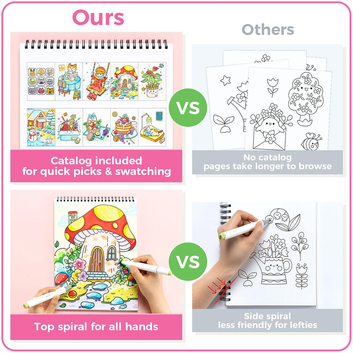 Ohuhu Double-Sided Bleedproof Coloring Book | Ohuhu Great Value