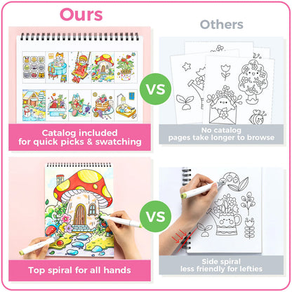 Ohuhu Double-Sided Bleedproof Coloring Book | Ohuhu Great Value