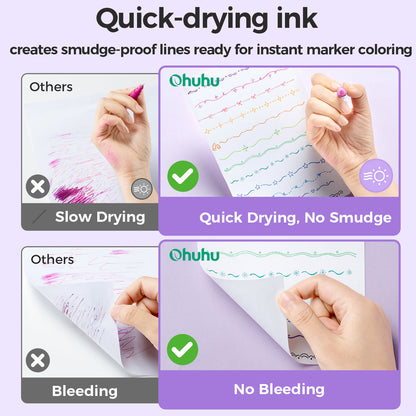 Ohuhu Colored Fineliner & Brush Pens, 12 Colors | Ohuhu Deals