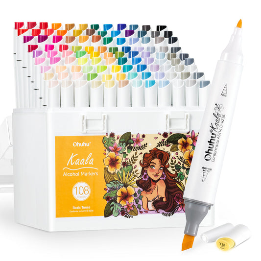 Ohuhu Kaala Dual Tips Alcohol Art Markers- 108 Colors | Ohuhu Latest