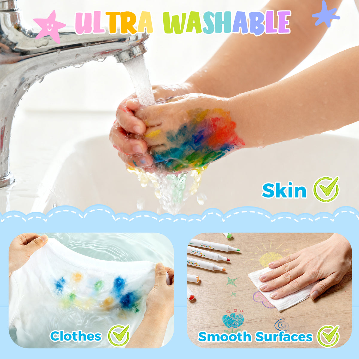 Ohuhu Washable Acrylic Paint Markers for Kids Bullet Tip | Ohuhu Everyday