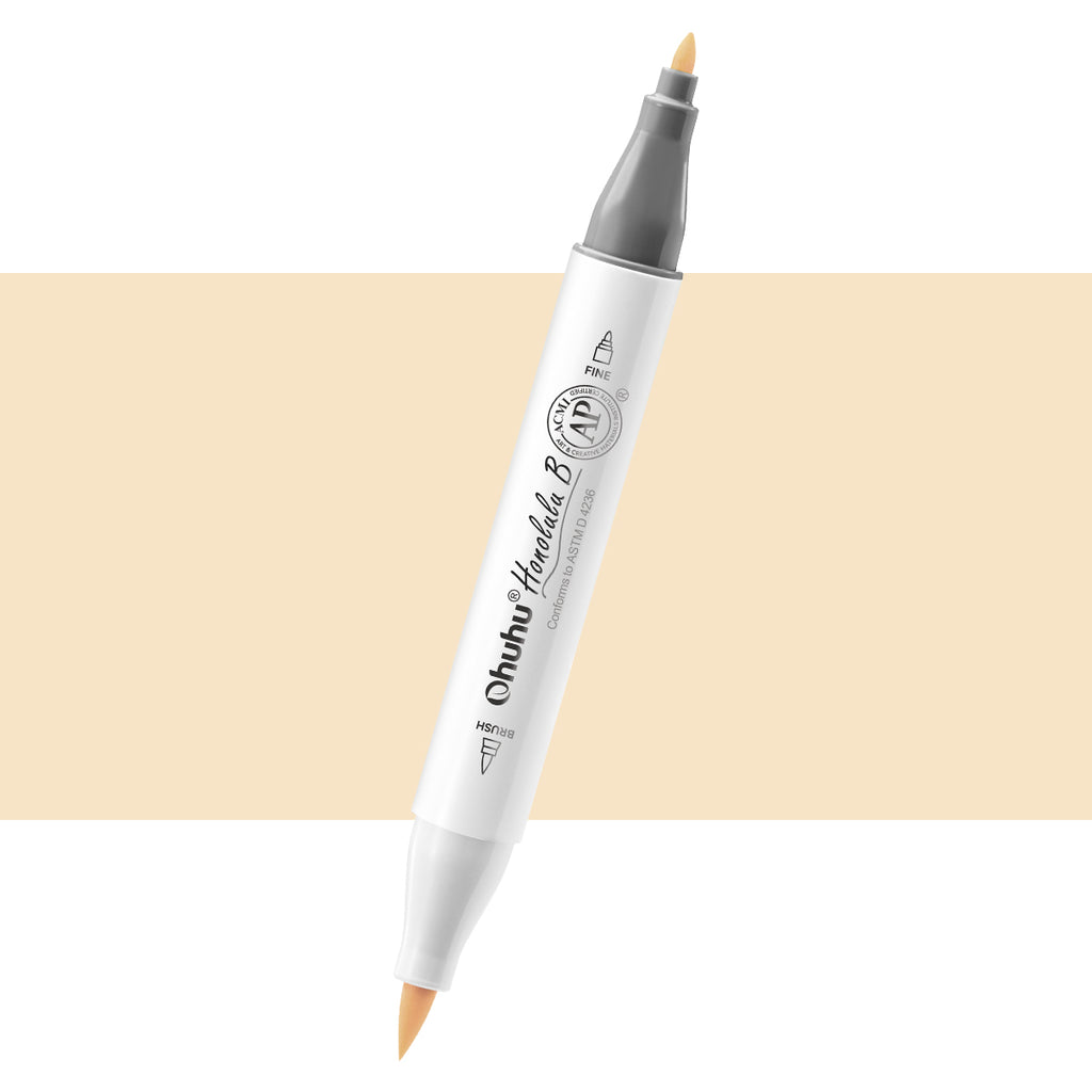Ohuhu Honolulu B Y43 (Replace YR212) Individual Marker, Brush & Fine | Ohuhu Top Pick