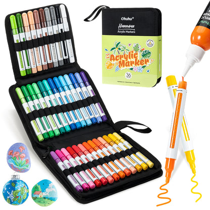 Ohuhu Acrylic Paint Markers Refillable 36 Colors – Hanauma | Ohuhu Hot Sale