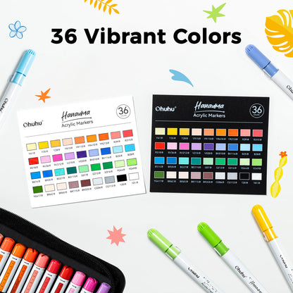 Ohuhu Acrylic Paint Markers Refillable 36 Colors – Hanauma | Ohuhu Hot Sale