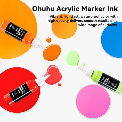 Ohuhu Acrylic Marker Ink Refill for Mauna Kea & Hanauma Series | Ohuhu Best Seller