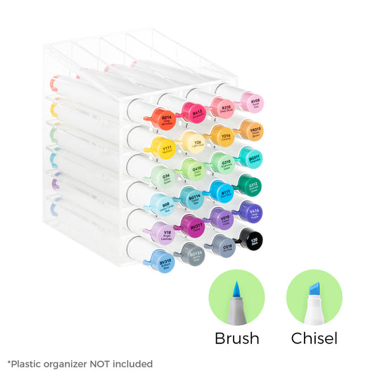 Ohuhu Honolulu² 24 Basic Colors Dual Tips Alcohol Art Markers | Ohuhu Special Offer