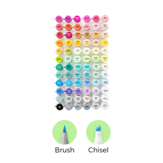 Ohuhu Honolulu² 72 Colors Dual Tips Alcohol Art Markers | Ohuhu Classic