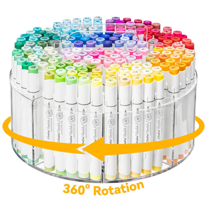 Ohuhu 360° Rotating Clear Acrylic Marker Organizer | Ohuhu Latest