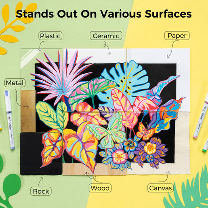 Ohuhu Kahuku Series Direct-ink Acrylic Paint Markers | Ohuhu Smart Buy