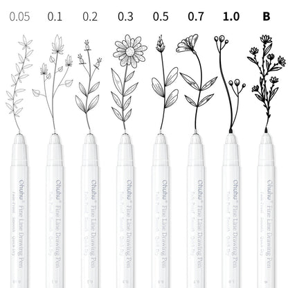 Ohuhu Fineliner Drawing Pen, 8 Pack | Ohuhu Latest