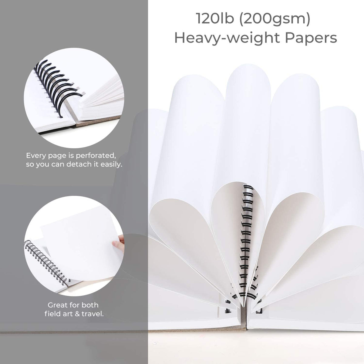 Ohuhu Spiral-Bound Marker Pad for Alcohol Markers | Ohuhu Signature