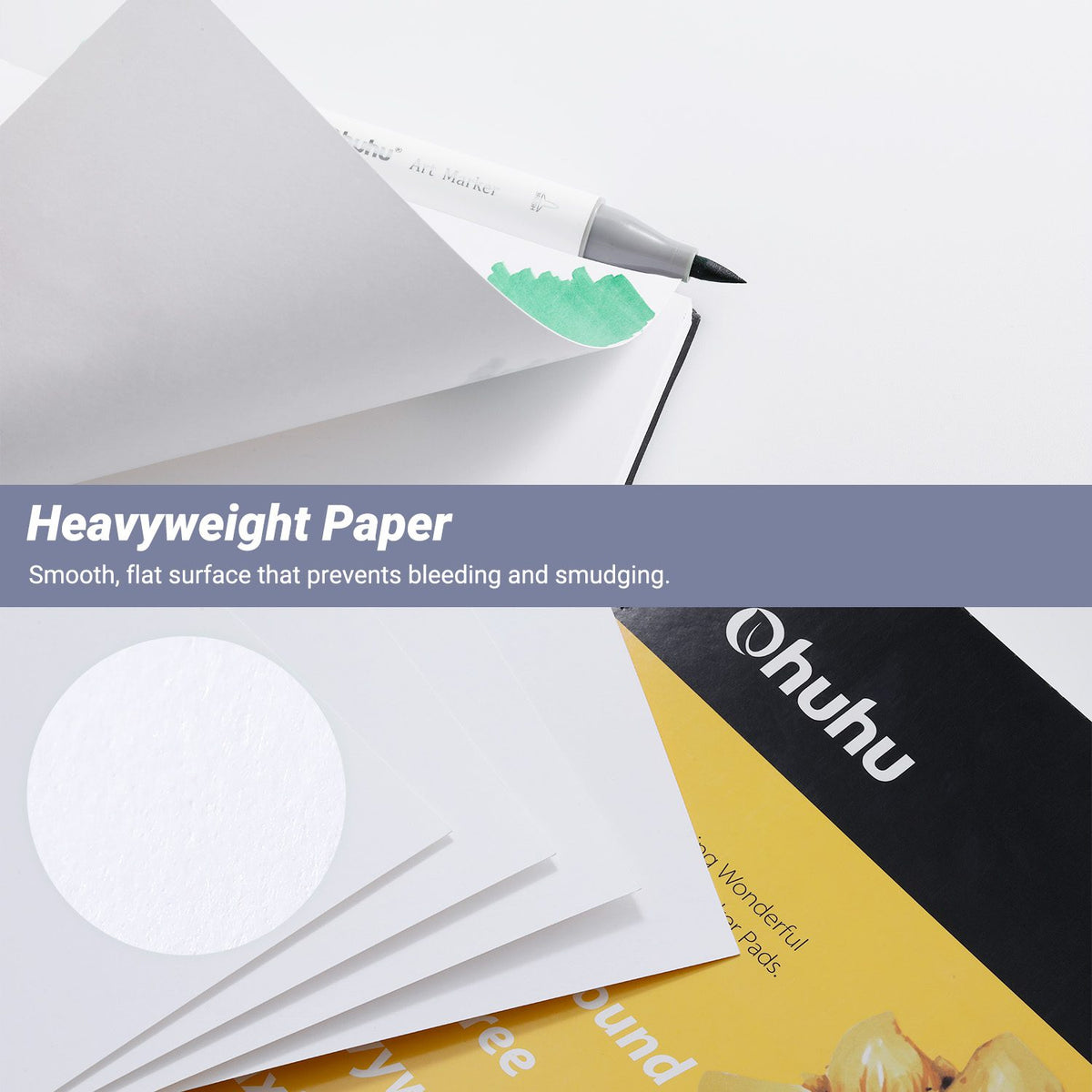 Ohuhu Spiral-Bound Marker Pad for Alcohol Markers | Ohuhu Signature