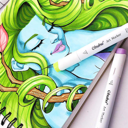 Ohuhu Spiral-Bound Marker Pad for Alcohol Markers | Ohuhu Signature