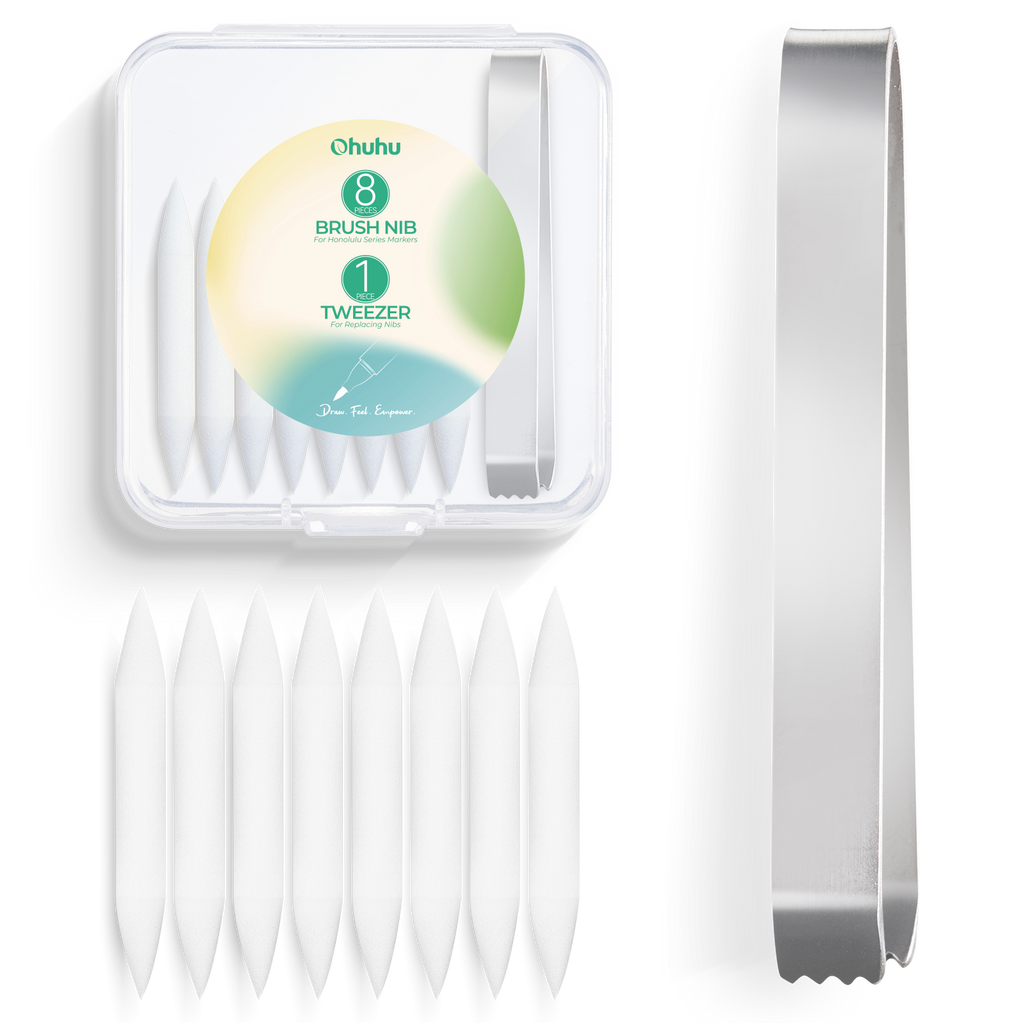 Ohuhu Replacement Brush Nibs Of Honolulu & Honolulu B Series | Ohuhu Best Price