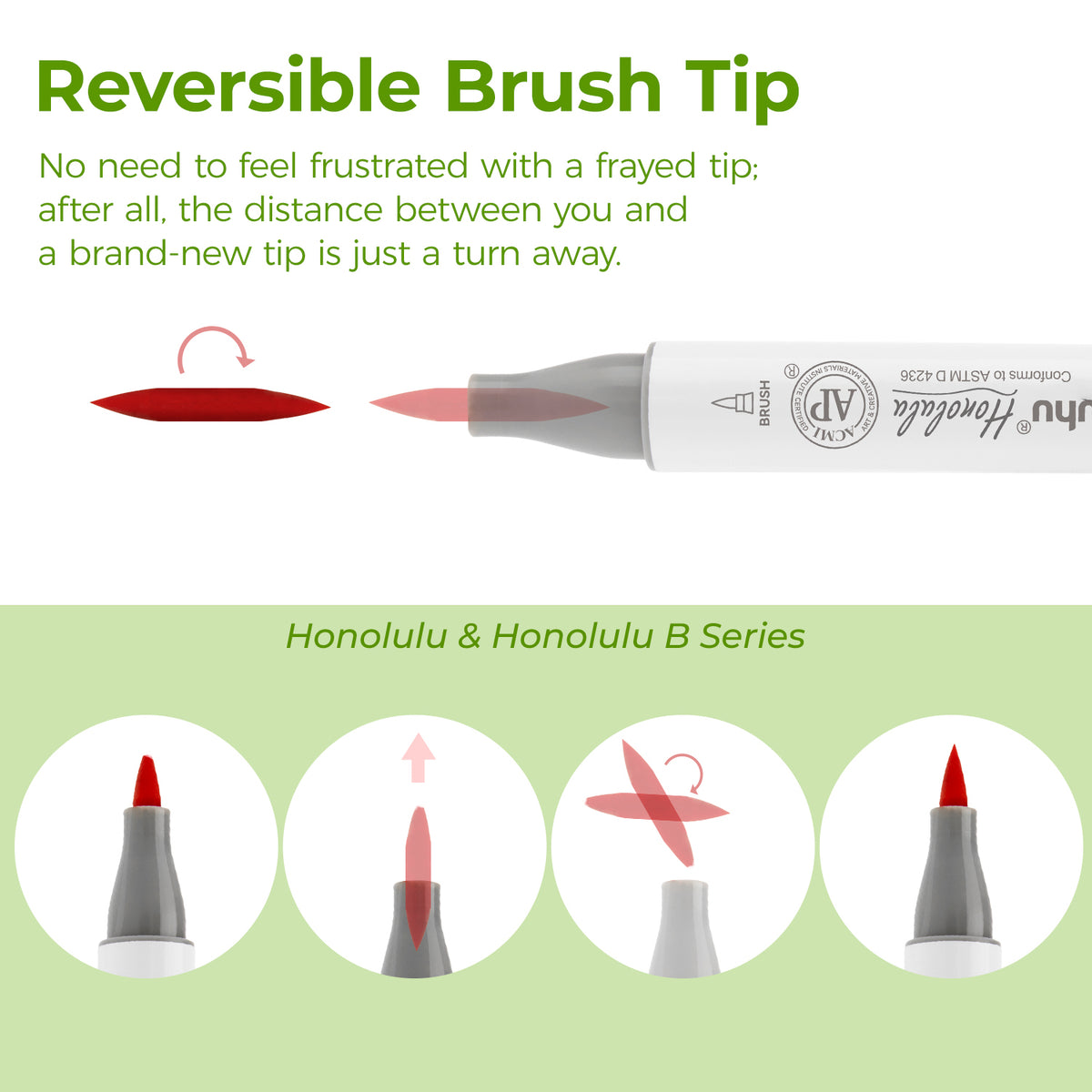 Ohuhu Replacement Brush Nibs Of Honolulu & Honolulu B Series | Ohuhu Best Price