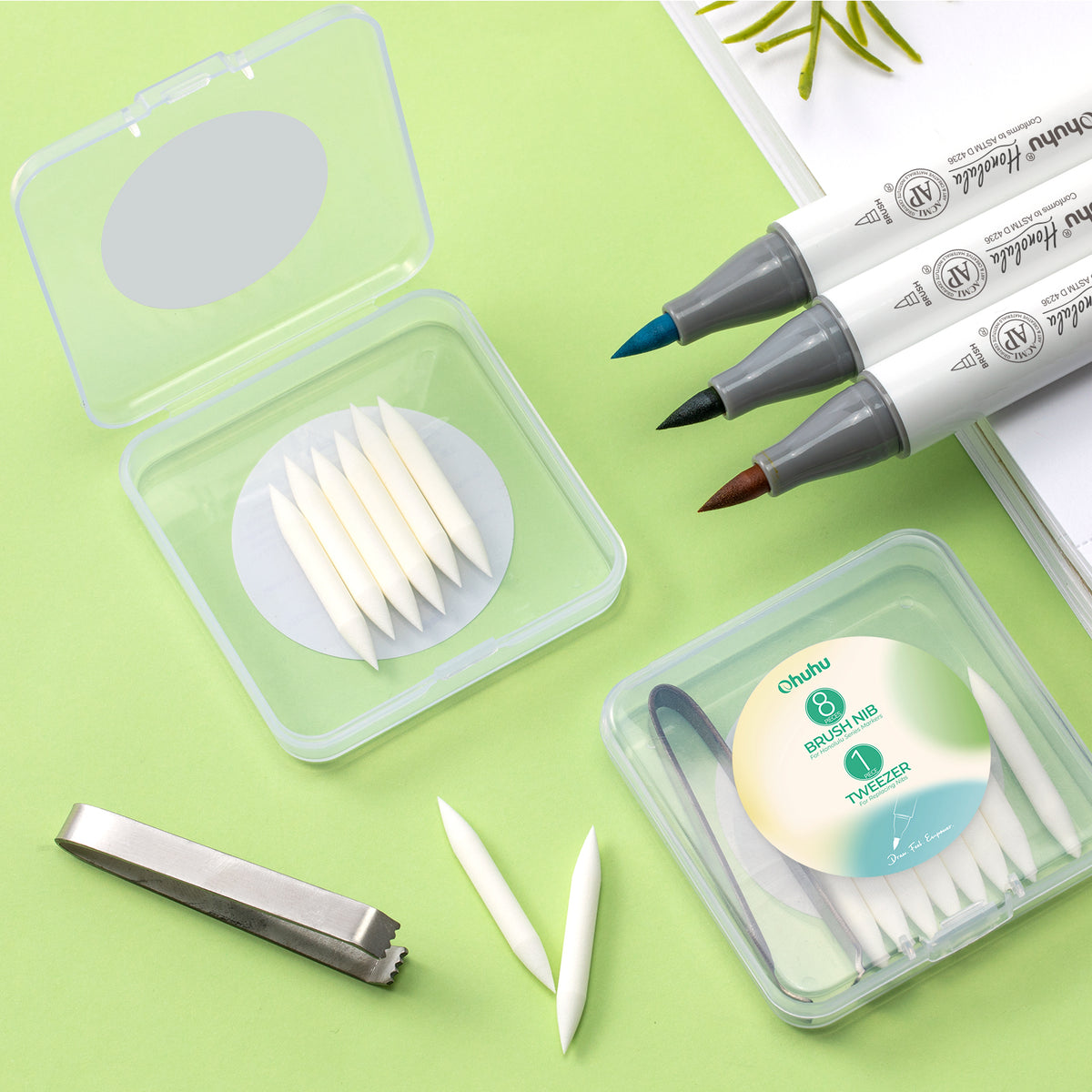Ohuhu Replacement Brush Nibs Of Honolulu & Honolulu B Series | Ohuhu Best Price