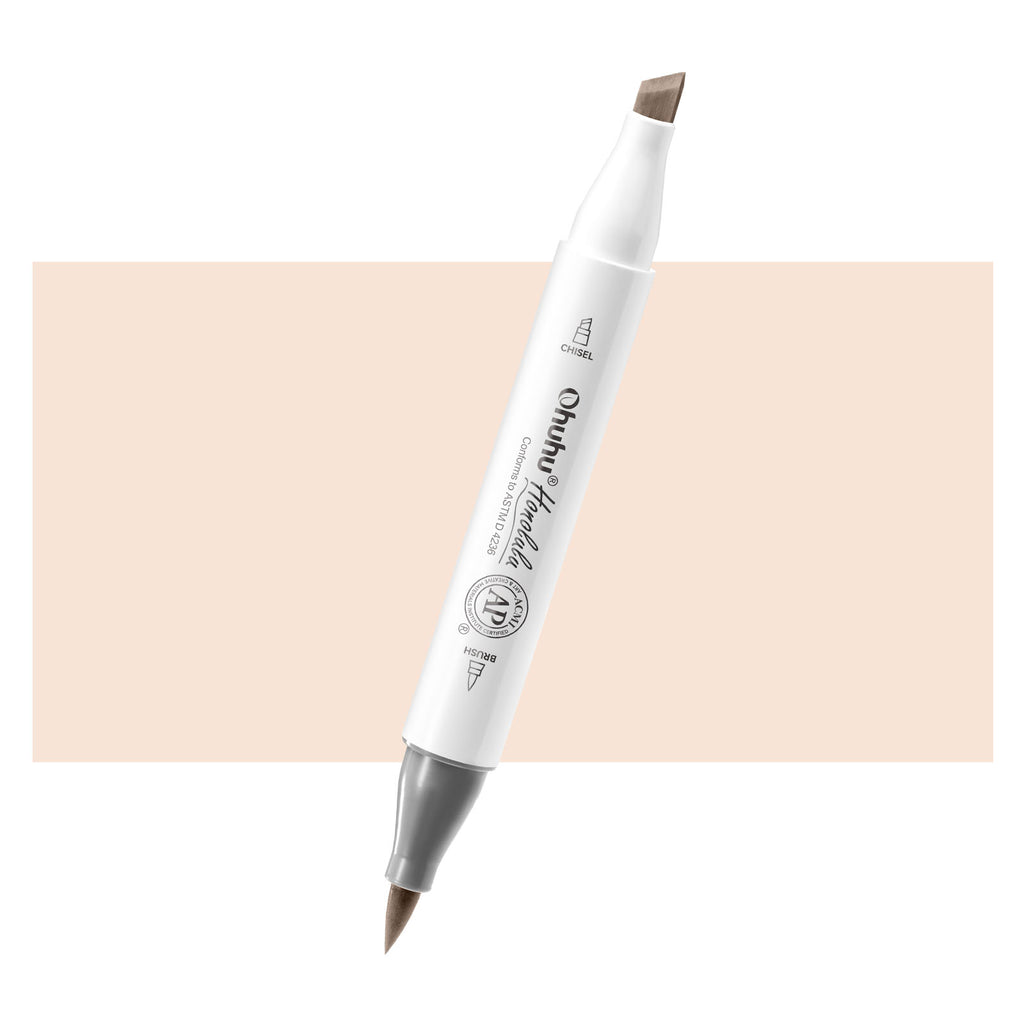 Ohuhu Honolulu R18 / YR04 Individual Marker, Brush & Chisel | Ohuhu Great Value