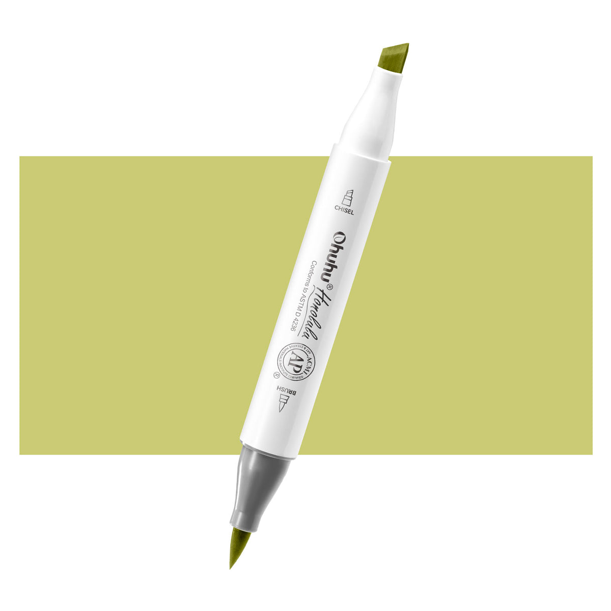 Ohuhu Honolulu GY4 / YG012 Individual Marker, Brush & Chisel | Ohuhu Essential