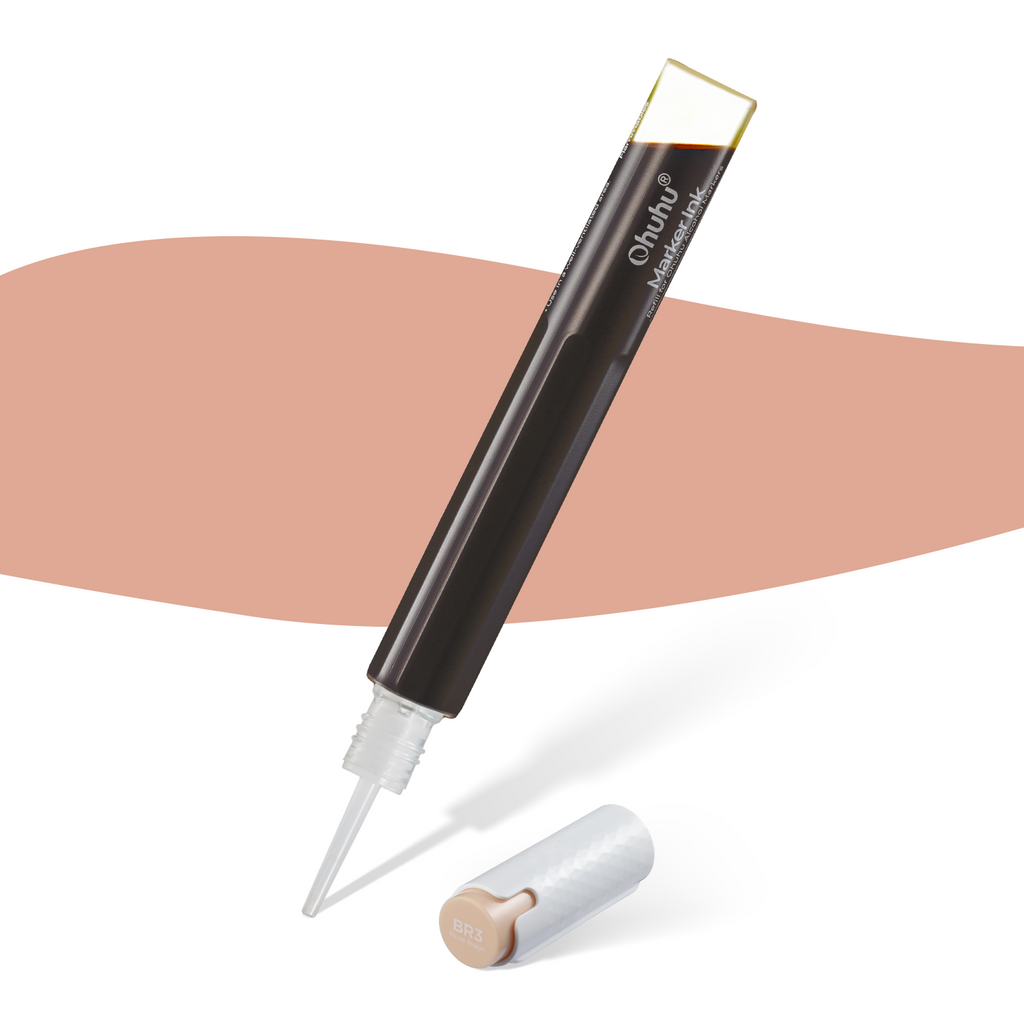 Ohuhu Marker Ink YR39 / E287 / BR3 Refill for Alcohol marker | Ohuhu Great Value