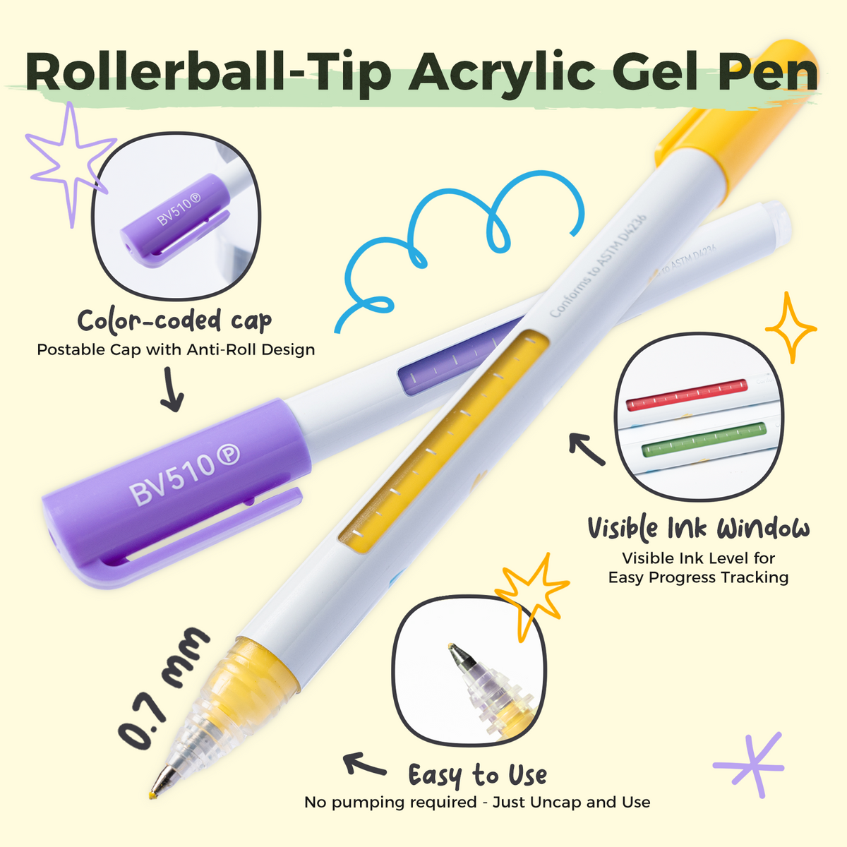 Ohuhu Wai Momi Acrylic Gel Pens | Ohuhu Value