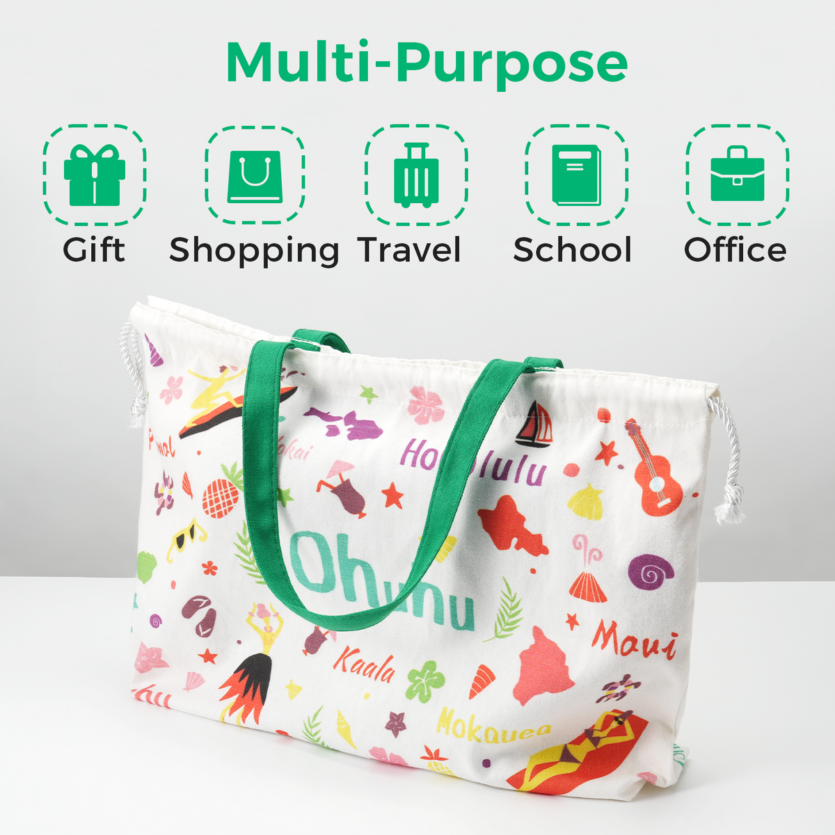 Ohuhu Canvas Gift Bag for Multi-purpose, Available in Two Sizes | Ohuhu Top Pick