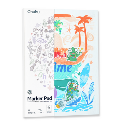 Ohuhu Bleedproof Double-Sided Marker Pad, Glue-Bound | Ohuhu Value