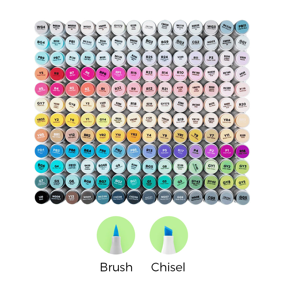 Ohuhu Honolulu Brush Markers - Large Set | Ohuhu Latest