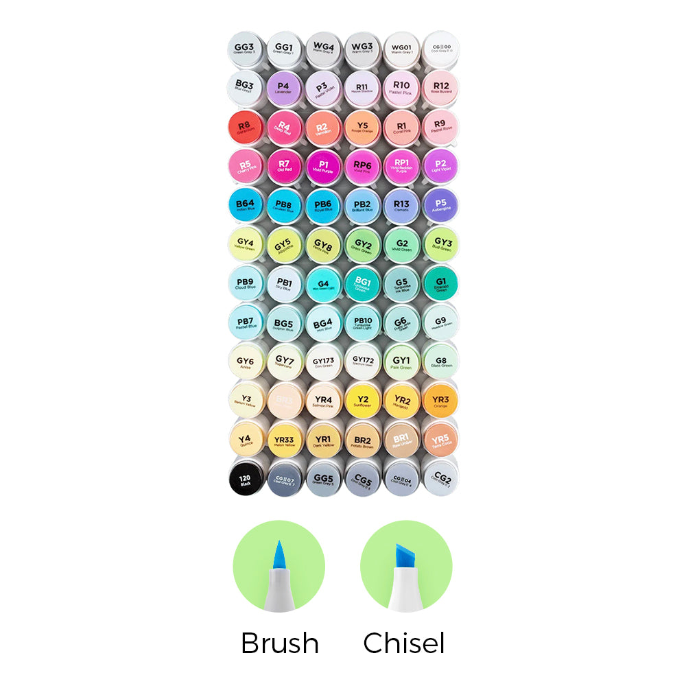 Ohuhu Honolulu Brush Markers - Large Set | Ohuhu Latest