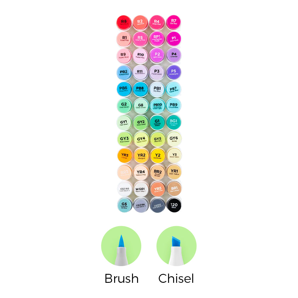 Ohuhu Honolulu Brush Markers - Small Set | Ohuhu Trending